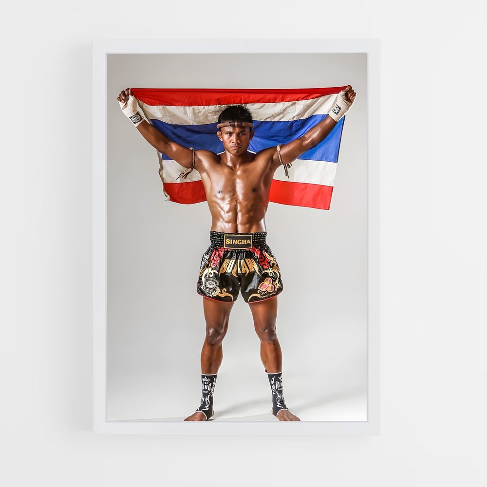 Poster L’Élan du Combattant – affiche Kick-boxing (vue 3)